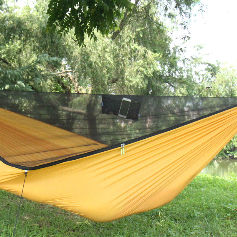 Hammock storage bag for camping, storage bag with mosquito net, for outdoor camping