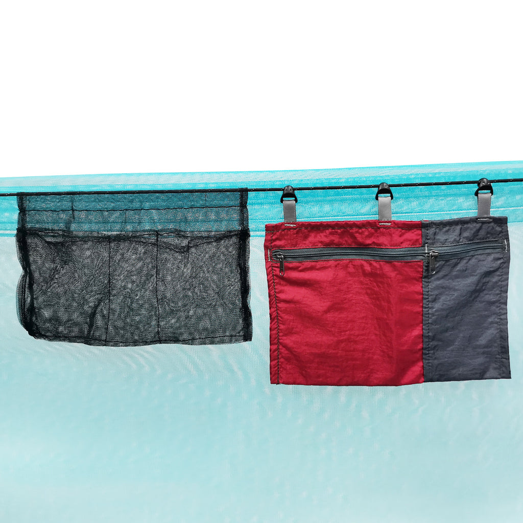 Hammock storage bag for camping, storage bag with mosquito net, for outdoor camping