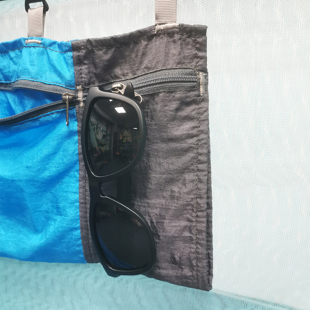 Hammock storage bag for camping, storage bag with mosquito net, for outdoor camping