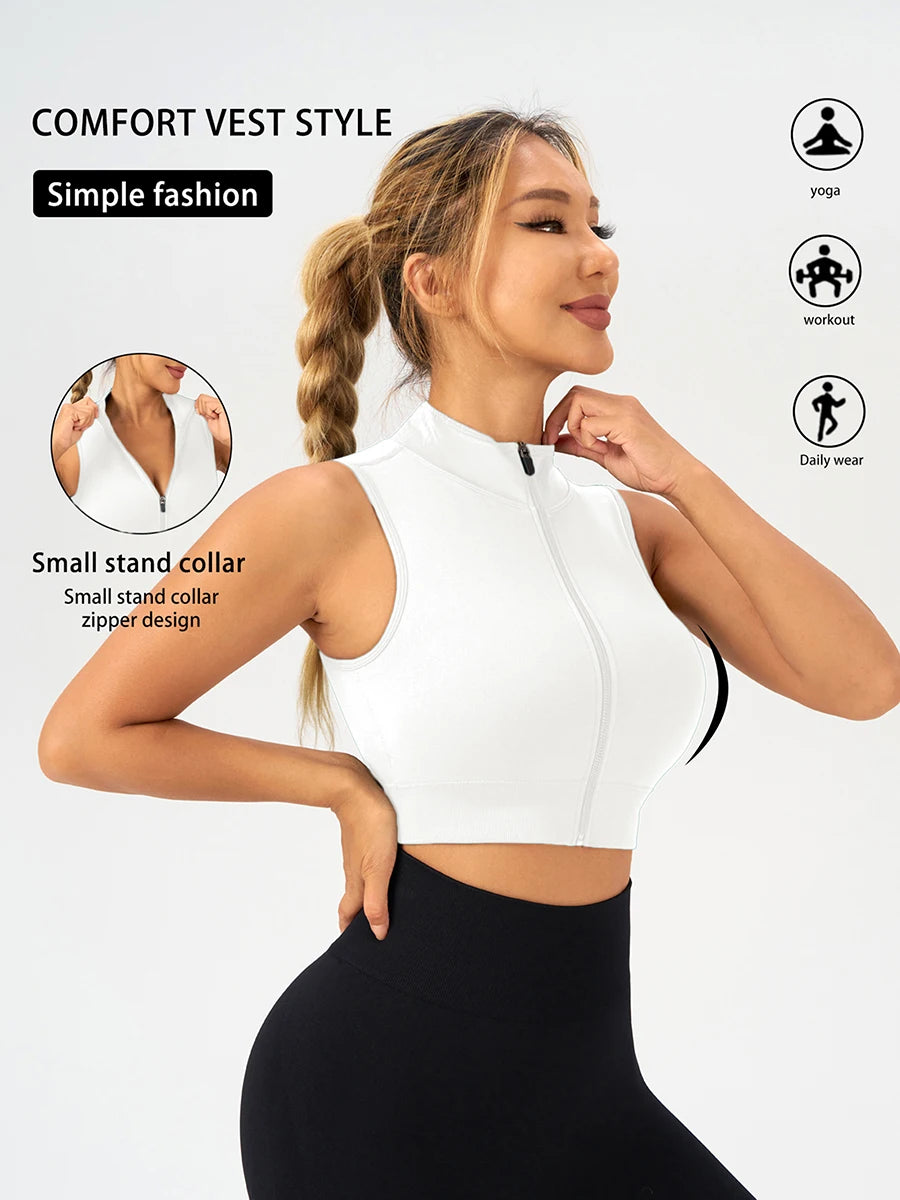Seamless Women Sporty Top Women Sleeveless Tops T-shirt Sportswear Woman Gym Tank Top Sports Yoga T-shirts Female Clothing