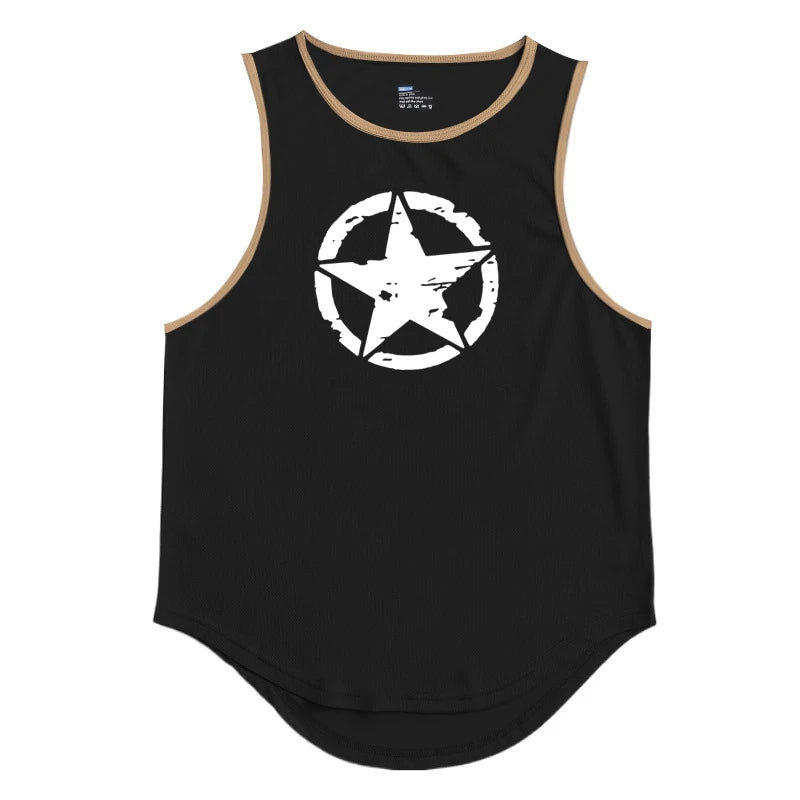 Men's Clothing Gym Quick-drying Sportswear T Shirt For Men Summer Fitness Tank Tops Male Mesh Basketball Sleeveless Shirt Vest