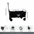 Camping Cart 360 °   Quiet, Omnidirectional Wheels, Foldable, Storage-Friendly, Portable, Suitable for Family Camping, High-Strength Carbon Steel, Shelf, New Model, Logo, Adjustable, Lever, Suitable for Various Scenes.
