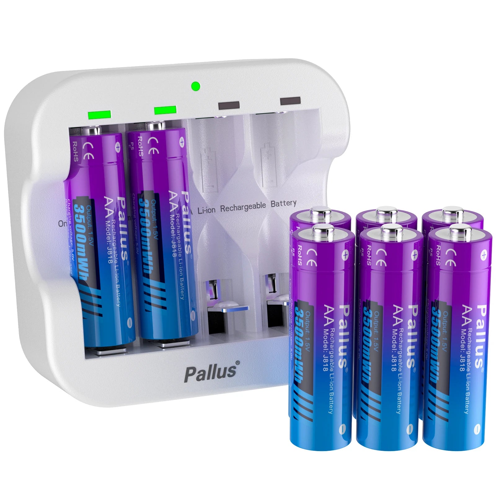 Pallus AA 3A 3500mWh 1.5V Li-ion Rechargeable Battery ,aa Lithium Battery, Manufacturers Direct Sales, Cameras, Electric Toys,