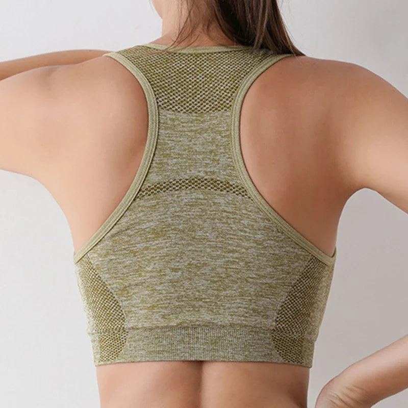 Women Sports Bra Top Push Up Fitness Yoga Bra Underwear Sport Tops For Women Breathable Running Vest Gym Wear