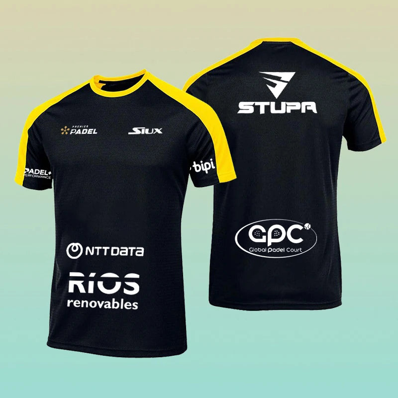 Gym T Shirt Summer Breathable Sports Short Sleeve Outdoor Running Mens T Shirt Tennis Large Clothing Competition Training Top