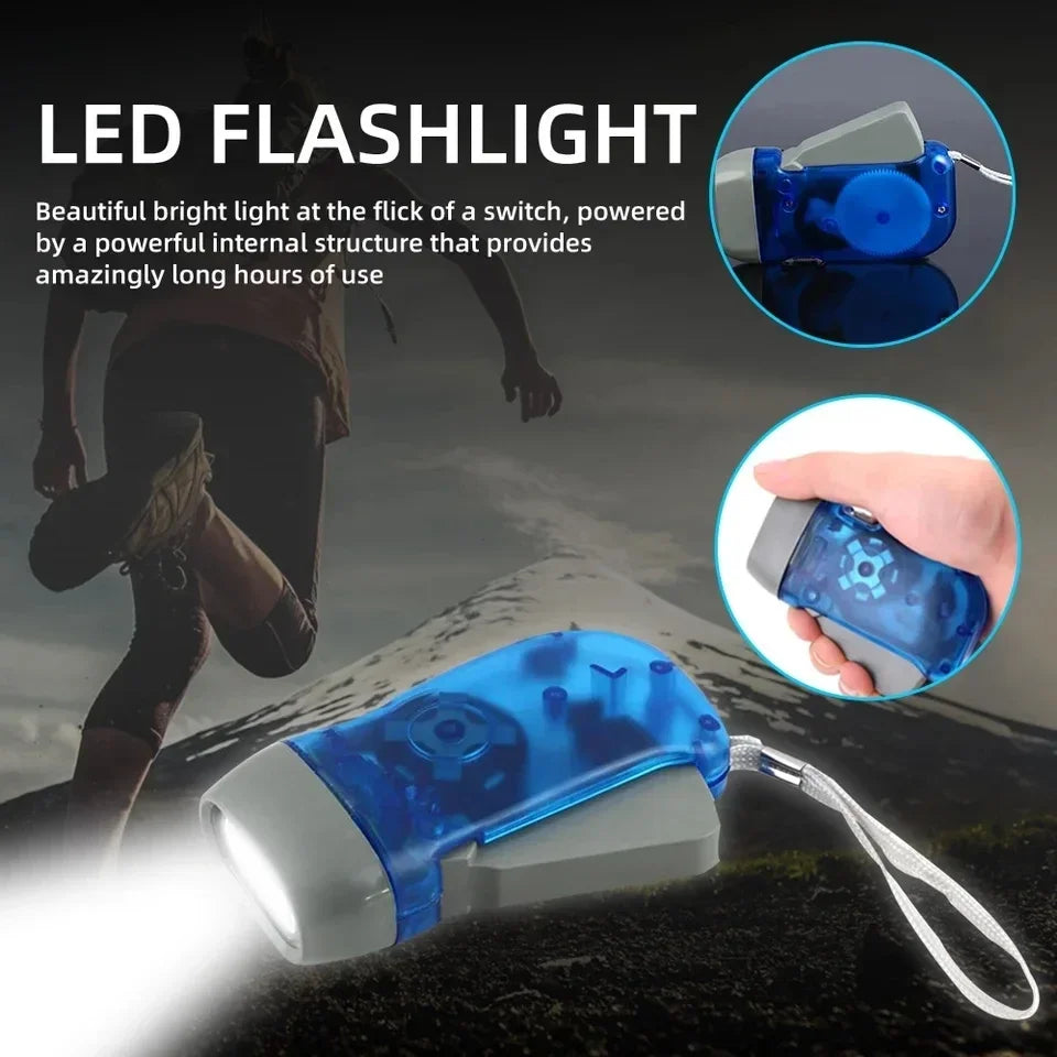 Lanternas Auto-Geradoras, Luz LED, Pressurizado e Recarregável, Ao Ar Livre Usado para Camping Noturno e Ciclismo, Rainproo