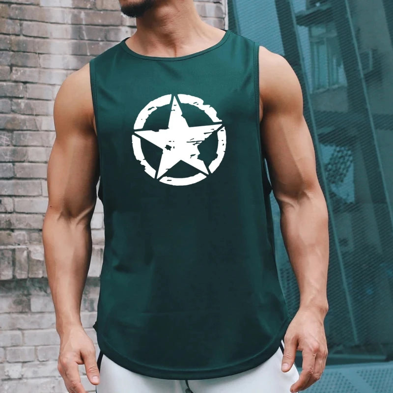 Men's Clothing Gym Quick-drying Sportswear T Shirt For Men Summer Fitness Tank Tops Male Mesh Basketball Sleeveless Shirt Vest