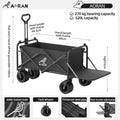 Extended camper, foldable rear-open camper, picnic cart, large-capacity grocery cart, shopping cart