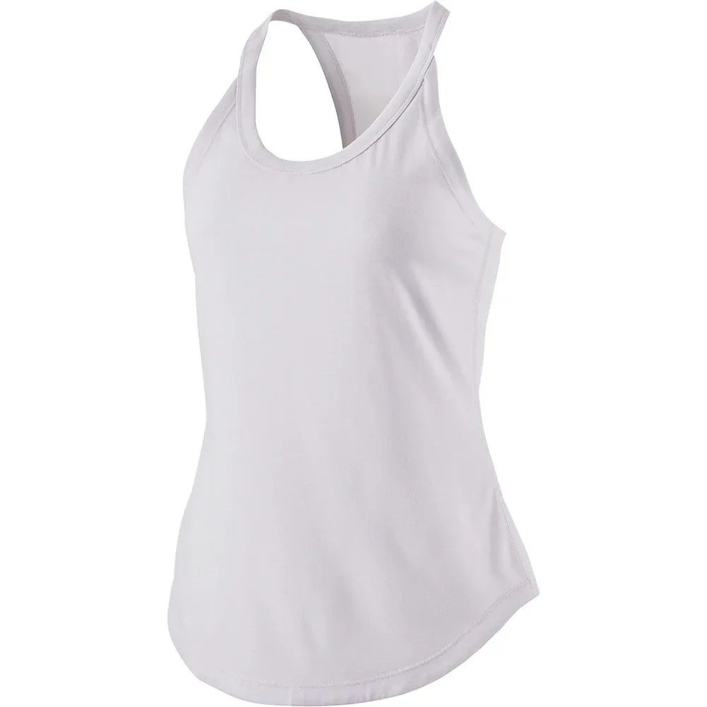 Women Gym Yoga Vest Athletic Fitness Sports Tank Tops Quick Dry Running Blouse Workout Tops Sleeveless Back Yoga Shirts Gym Top