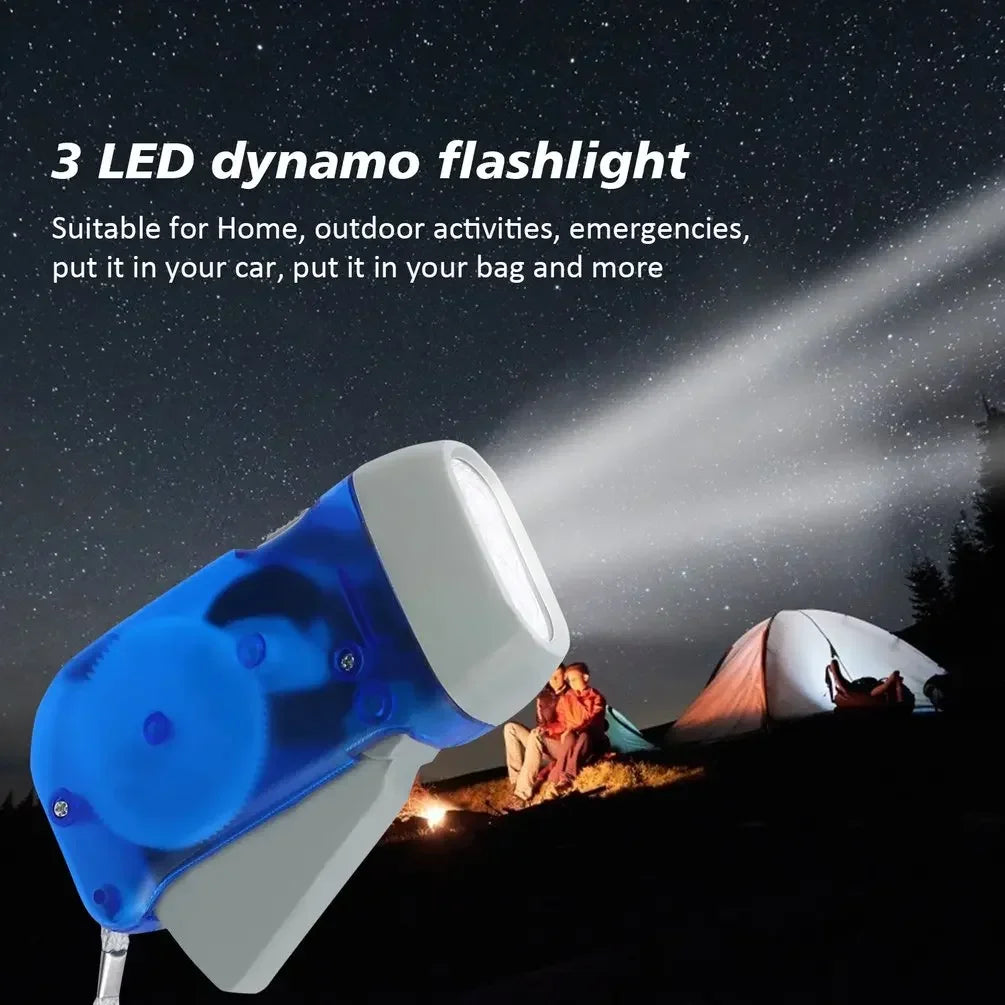Lanternas Auto-Geradoras, Luz LED, Pressurizado e Recarregável, Ao Ar Livre Usado para Camping Noturno e Ciclismo, Rainproo