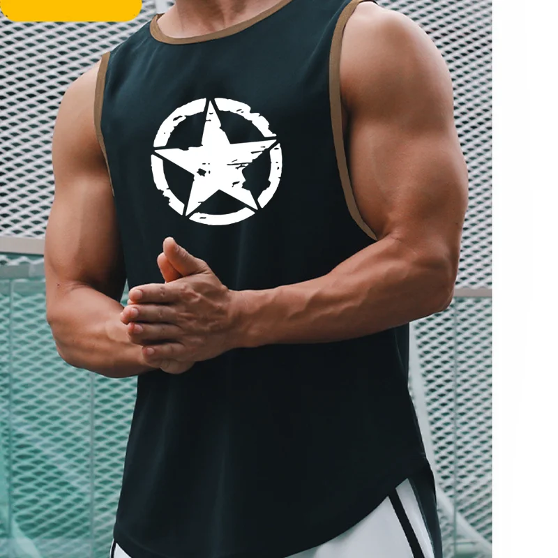 Men's Clothing Gym Quick-drying Sportswear T Shirt For Men Summer Fitness Tank Tops Male Mesh Basketball Sleeveless Shirt Vest