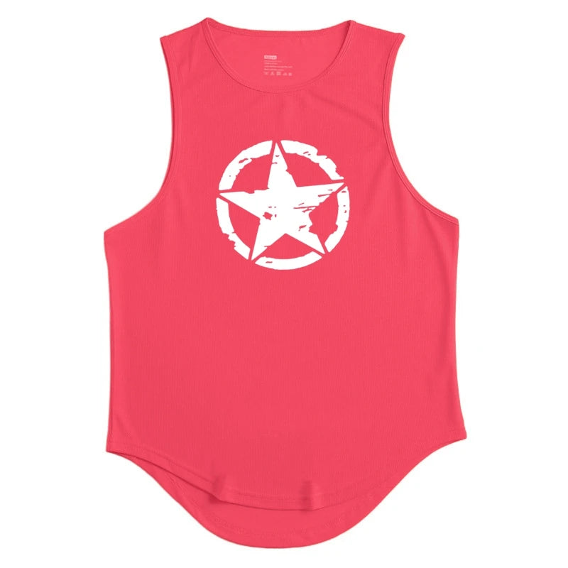 Men's Clothing Gym Quick-drying Sportswear T Shirt For Men Summer Fitness Tank Tops Male Mesh Basketball Sleeveless Shirt Vest