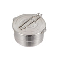 Camping Pot,  Portable Cooking Pot, Stainless Steel Camping   Pot, for Outdoor, Camping, Hiking, Picnic.