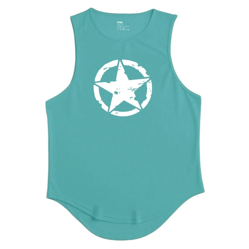 Men's Clothing Gym Quick-drying Sportswear T Shirt For Men Summer Fitness Tank Tops Male Mesh Basketball Sleeveless Shirt Vest