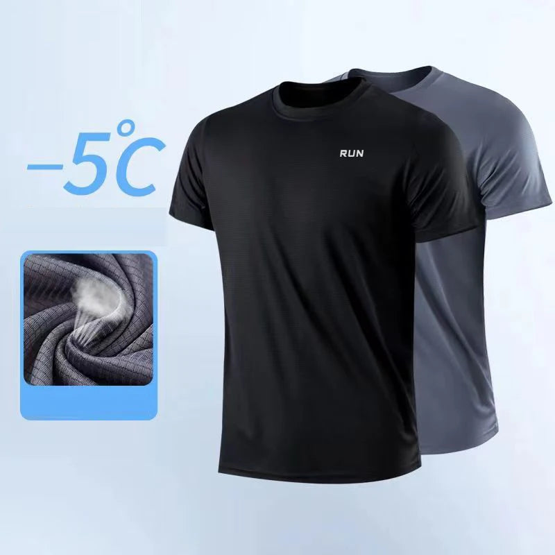 Men Short Sleeve Gym t-Shirts Oversized t-Shirt Tees For Men Football t Shirt Jersey Summer Quick Dry Soccer Top Man Clothing
