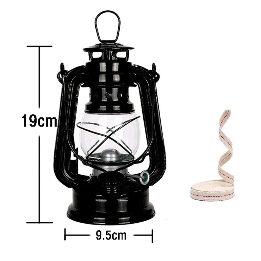Lantern Vintage Oil Burning Lantern Hurricane Table Lamps With Handle For Camping Home Patio Portable Lanterns