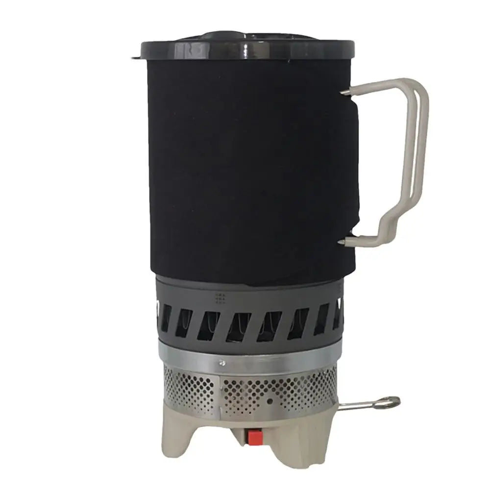Camping Stove Outdoor Hiking Cooking System With Stove Heat Exchanger Pot Bowl Portable Gas Burner Hiking Stove Picnic Cookware