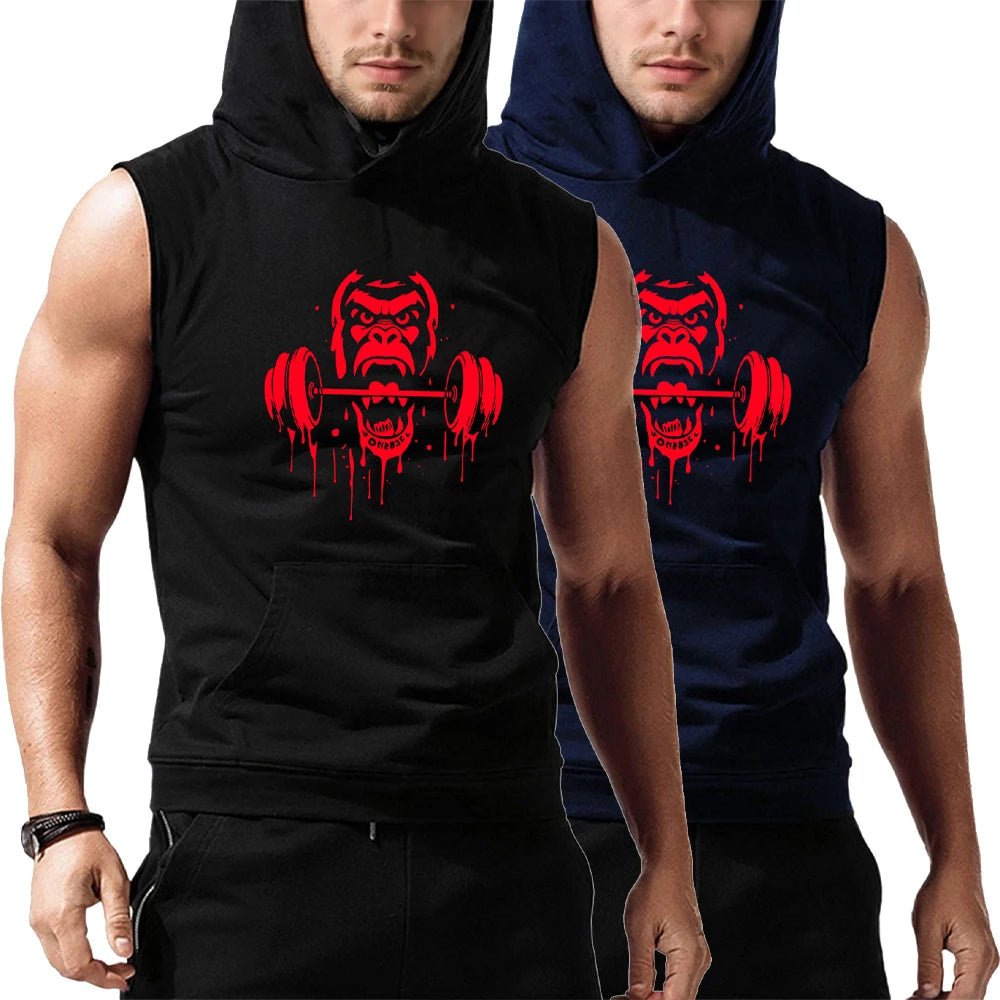 Summer Men's Tank Top Gym Fitness Training Clothing Quick Dry Bodybuilding Sleeveless Shirts Men Fashion Basketball Vest