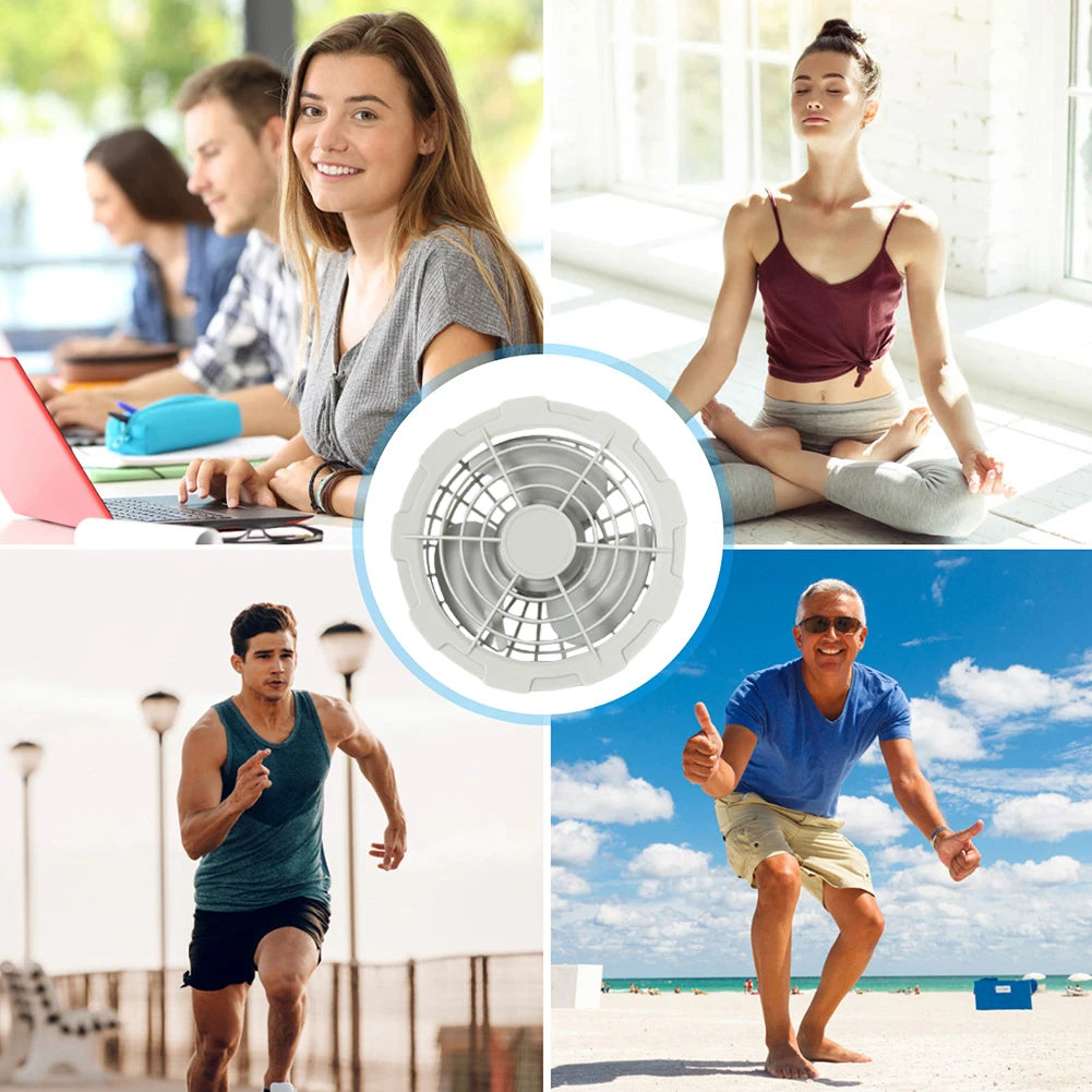 Cooling Vest Air Conditioner Clothes Heat Resistant Sleeveless Workwear Wearable Cooling Fan Vest for Summer Camping Fishing